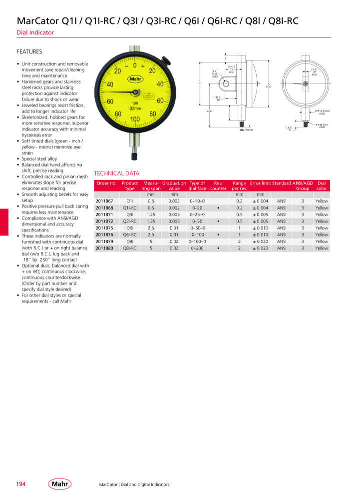 Mahr - Product Catalog NO.: 20199 - Page 198