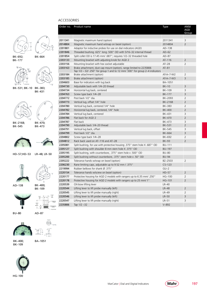 Mahr - Product Catalog NO.: 20199 - Page 201