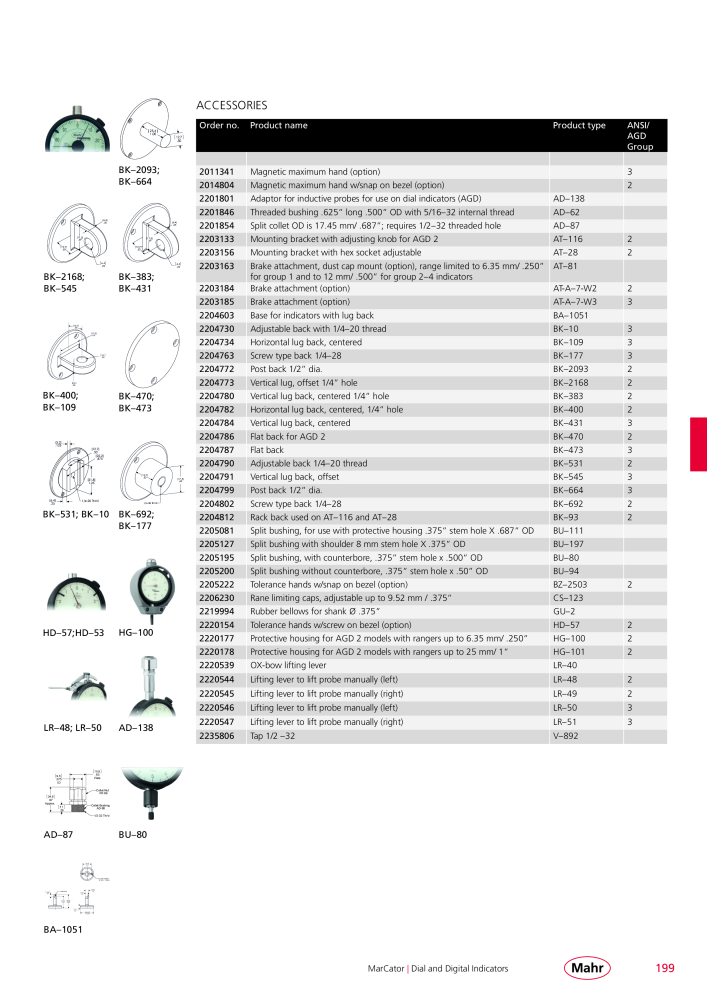 Mahr - Product Catalog NO.: 20199 - Page 203