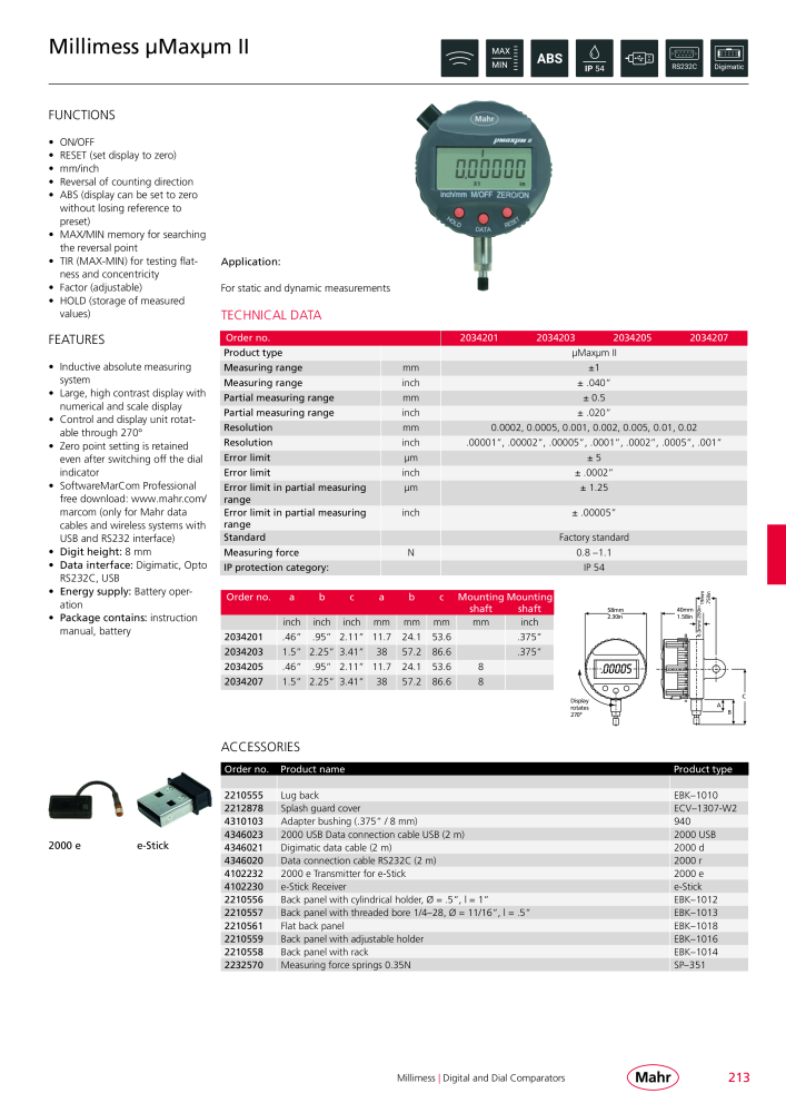 Mahr - Product Catalog n.: 20199 - Pagina 217