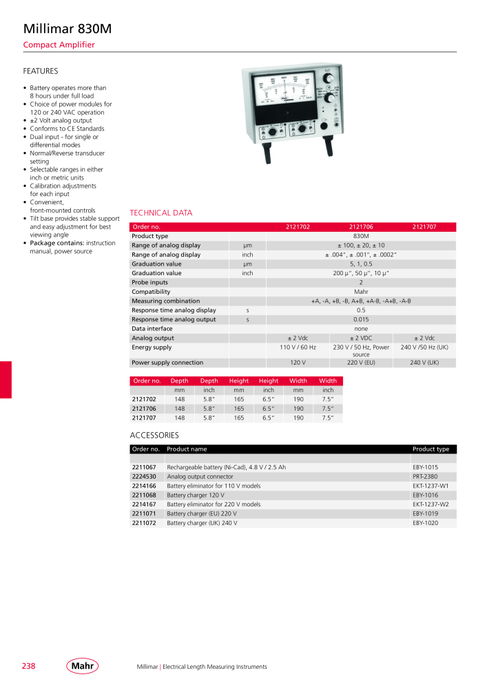 Mahr - Product Catalog NO.: 20199 - Page 242