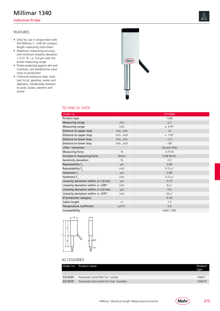 Mahr - Product Catalog NO.: 20199 - Page 279