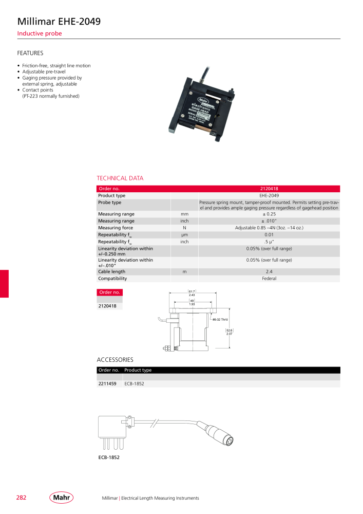 Mahr - Product Catalog NO.: 20199 - Page 286