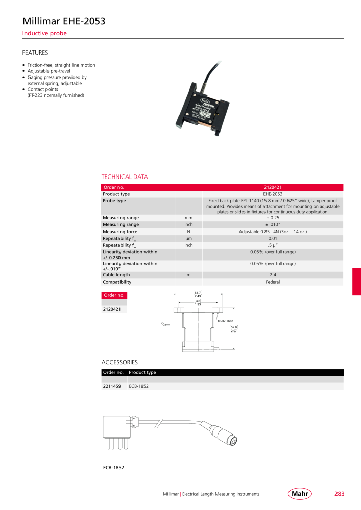 Mahr - Product Catalog n.: 20199 - Pagina 287