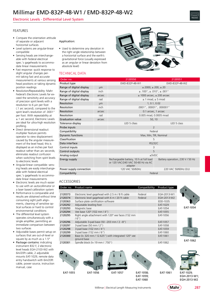 Mahr - Product Catalog NO.: 20199 - Page 291