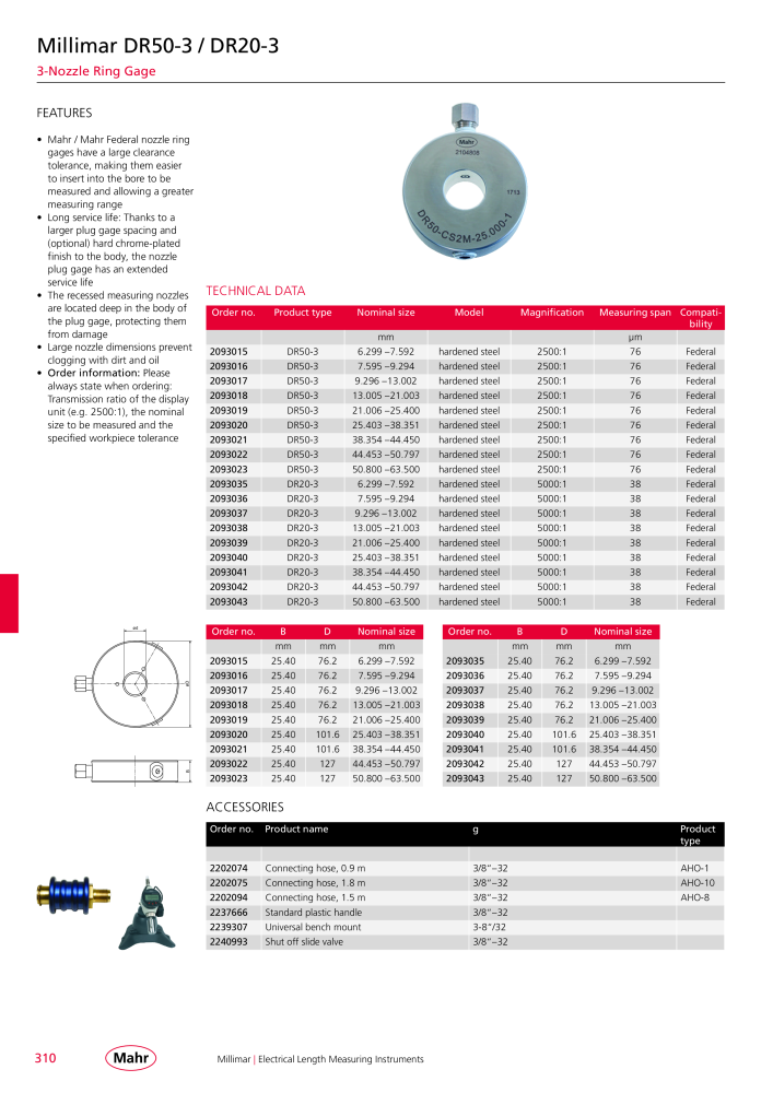 Mahr - Product Catalog NO.: 20199 - Page 314