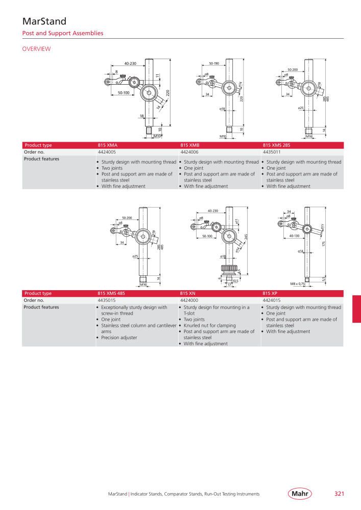 Mahr - Product Catalog NO.: 20199 - Page 325