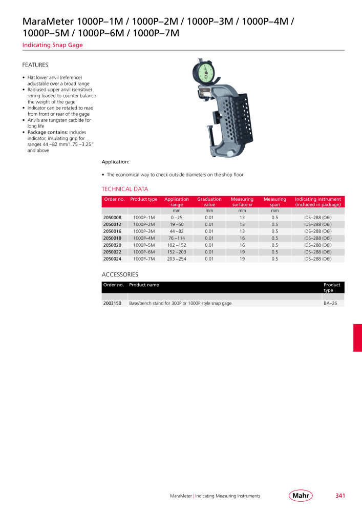 Mahr - Product Catalog NO.: 20199 - Page 345