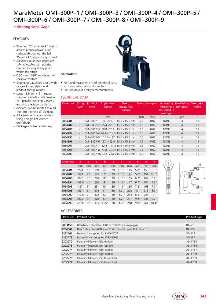 Mahr - Product Catalog NO.: 20199 - Page 347