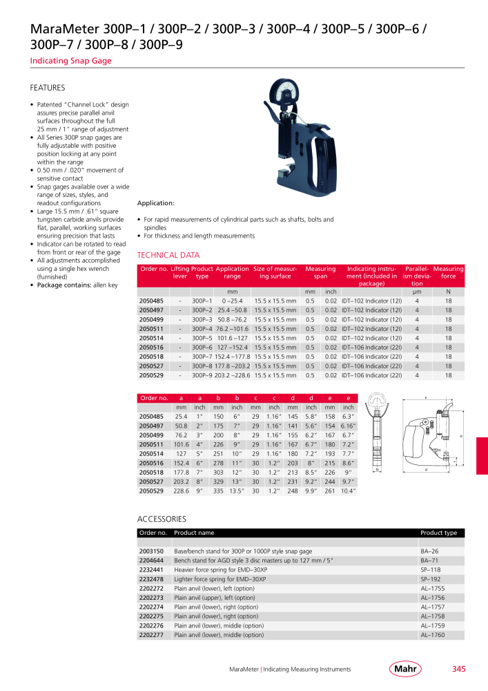 Mahr - Product Catalog NO.: 20199 - Page 349