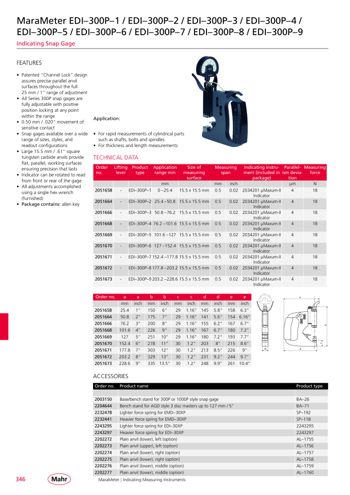 Mahr - Product Catalog NO.: 20199 - Page 350