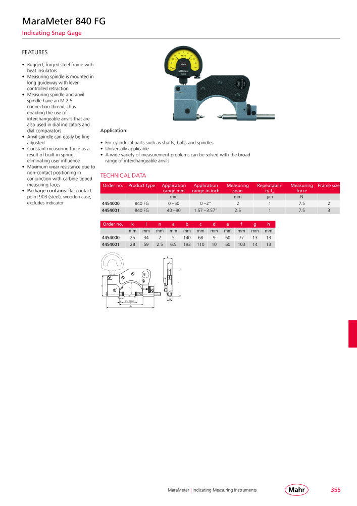 Mahr - Product Catalog NO.: 20199 - Page 359