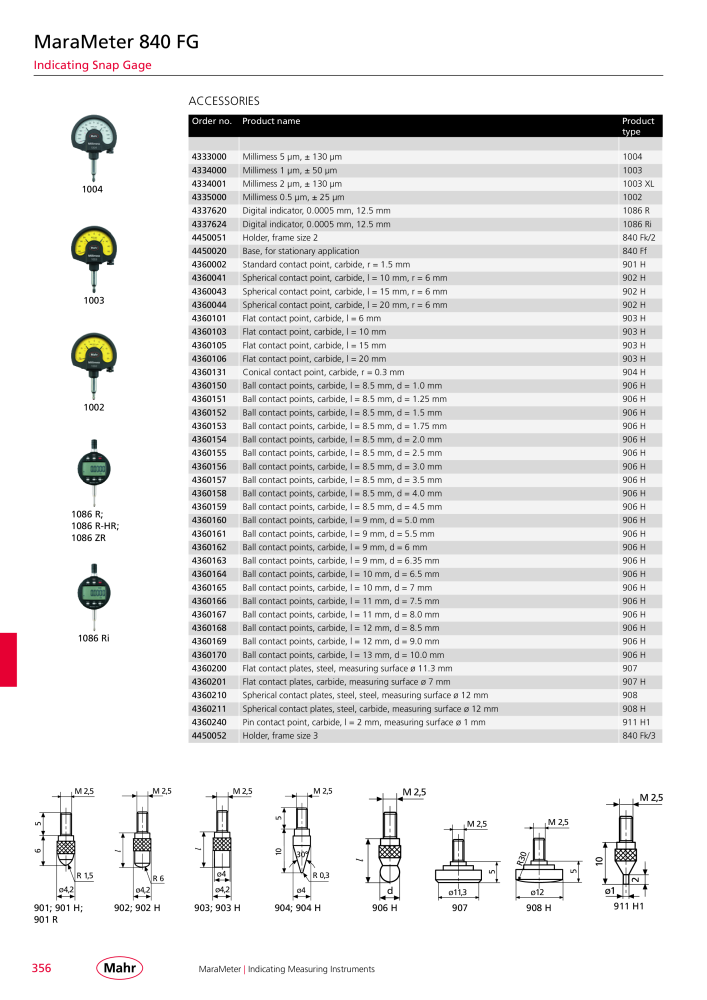 Mahr - Product Catalog NO.: 20199 - Page 360