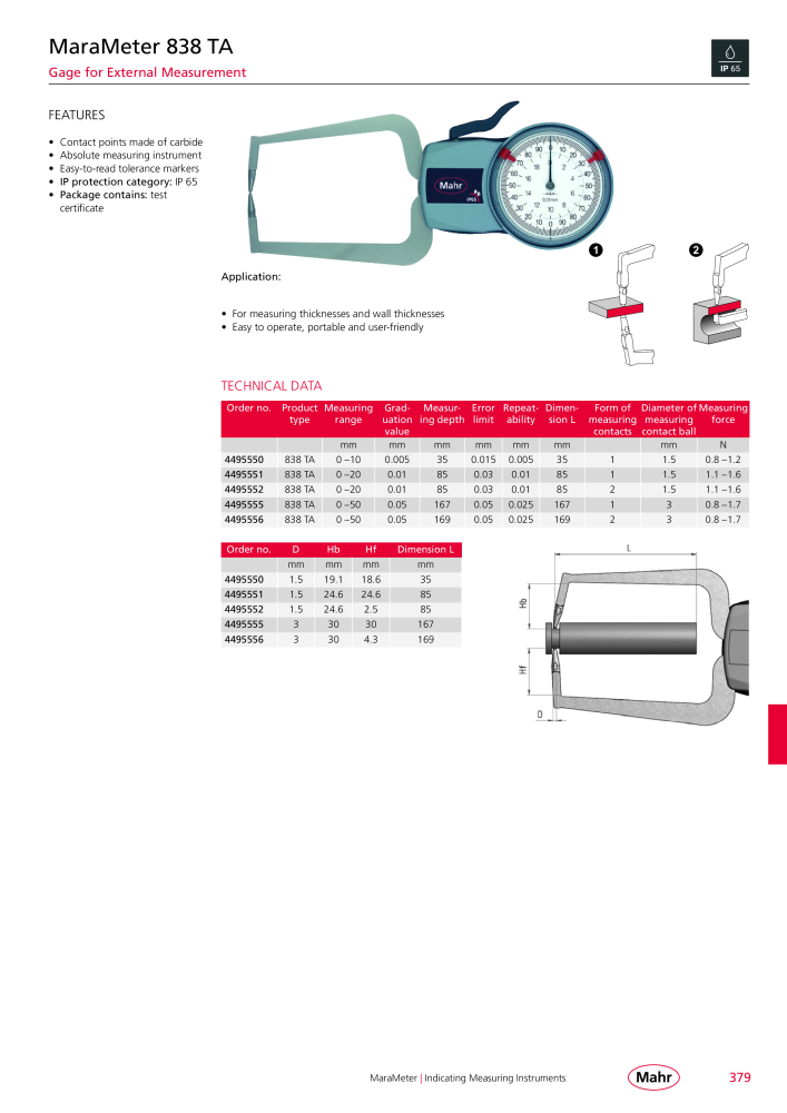 Mahr - Product Catalog NO.: 20199 - Page 383