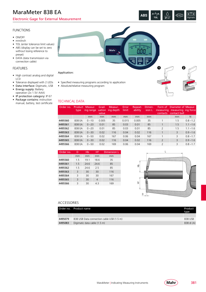 Mahr - Product Catalog NO.: 20199 - Page 385