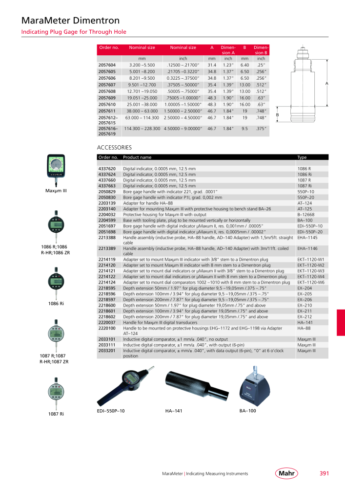 Mahr - Product Catalog NO.: 20199 - Page 395