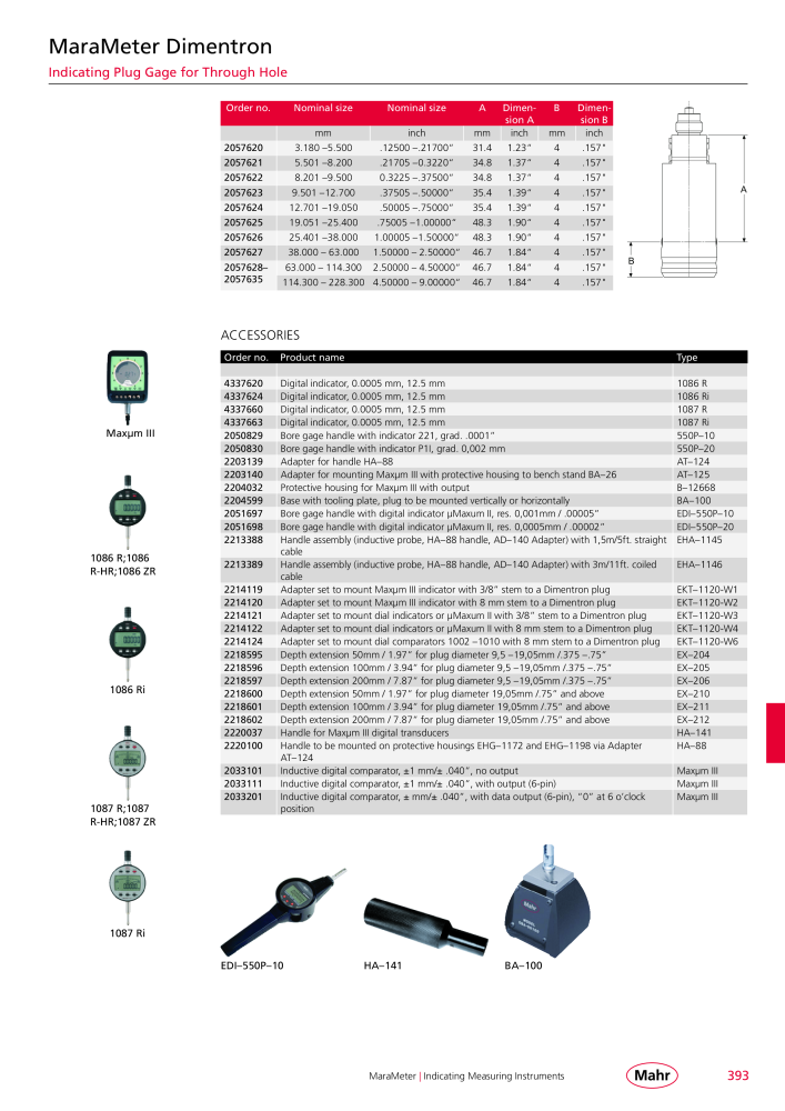 Mahr - Product Catalog Č. 20199 - Strana 397