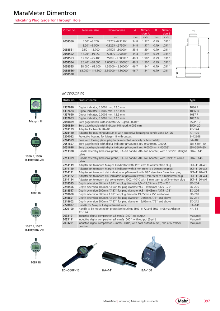 Mahr - Product Catalog NO.: 20199 - Page 401