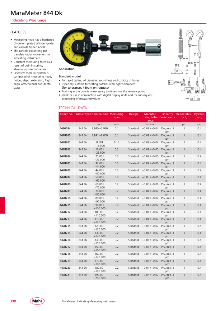 Mahr - Product Catalog NO.: 20199 - Page 402