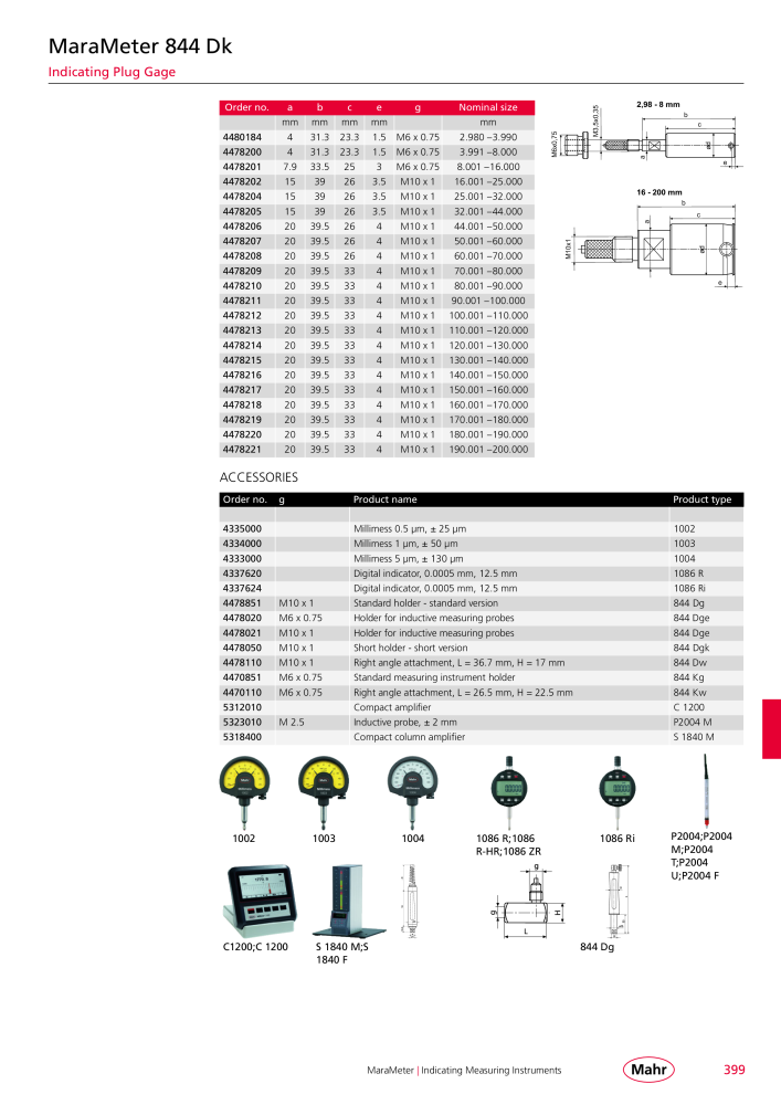 Mahr - Product Catalog NO.: 20199 - Page 403