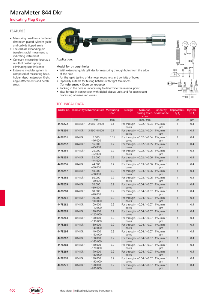 Mahr - Product Catalog NO.: 20199 - Page 404