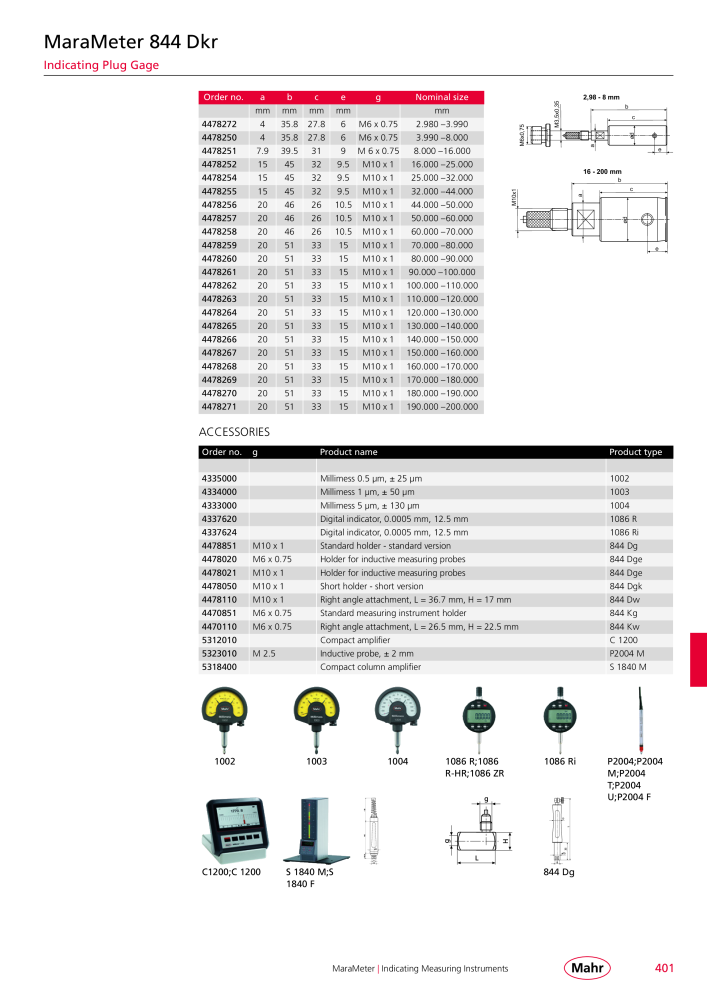 Mahr - Product Catalog Nº: 20199 - Página 405