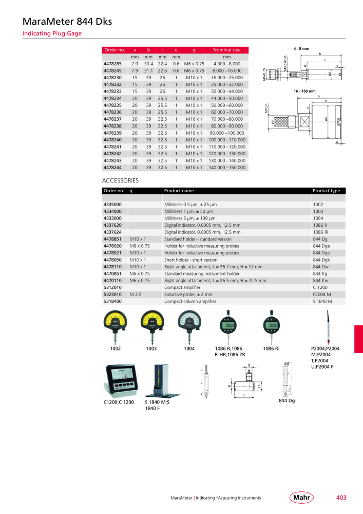 Mahr - Product Catalog NO.: 20199 - Page 407