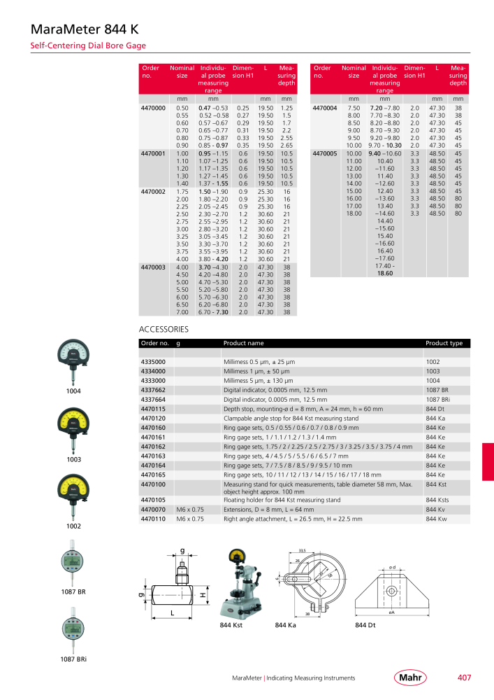 Mahr - Product Catalog NO.: 20199 - Page 411