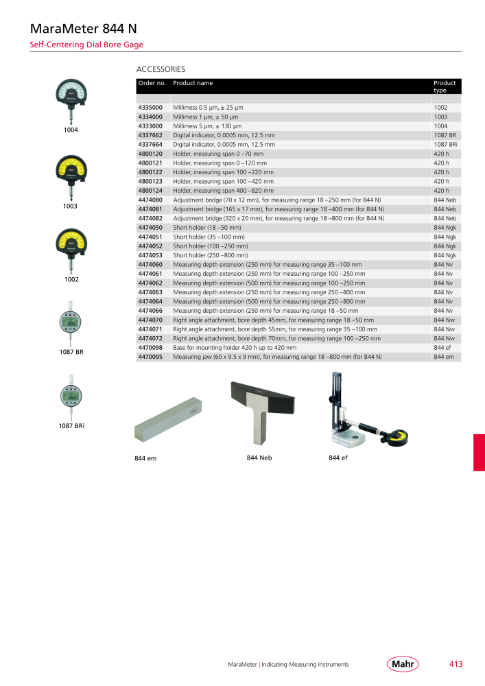 Mahr - Product Catalog n.: 20199 - Pagina 417