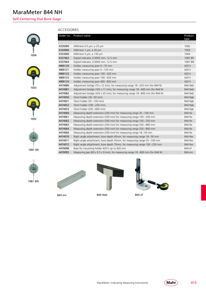 Mahr - Product Catalog Č. 20199 - Strana 419