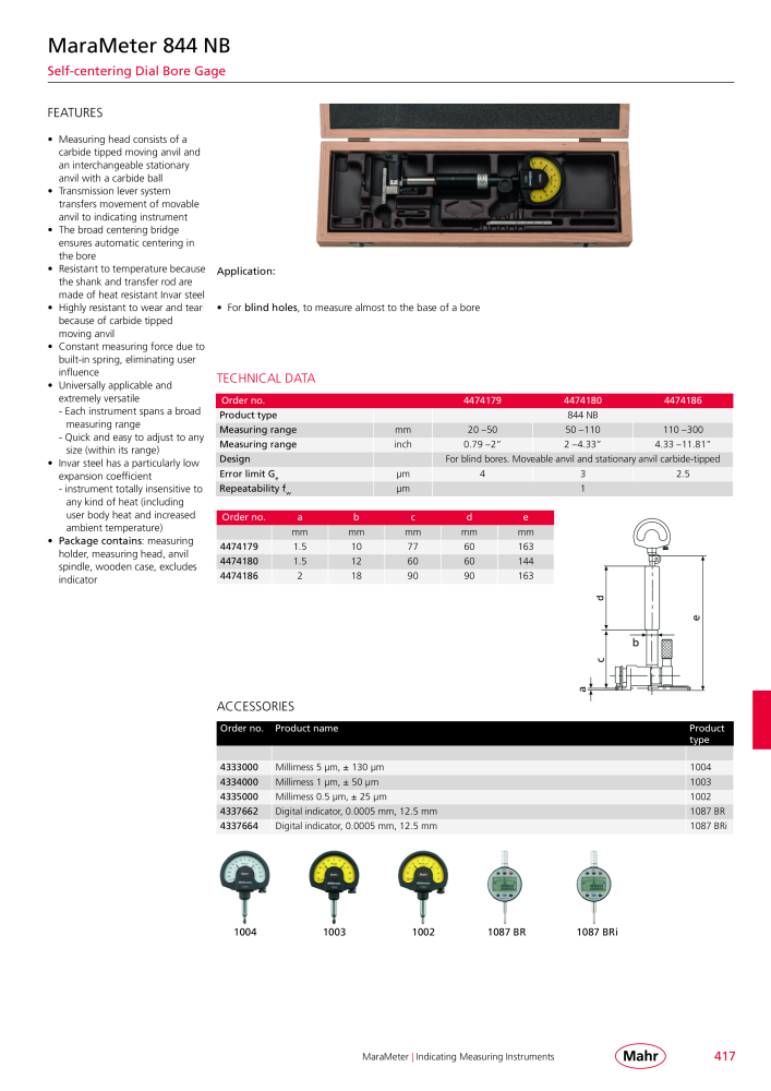 Mahr - Product Catalog NO.: 20199 - Page 421