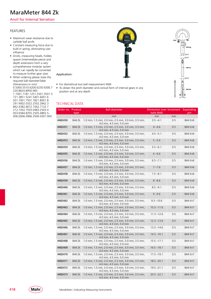 Mahr - Product Catalog NO.: 20199 - Page 422