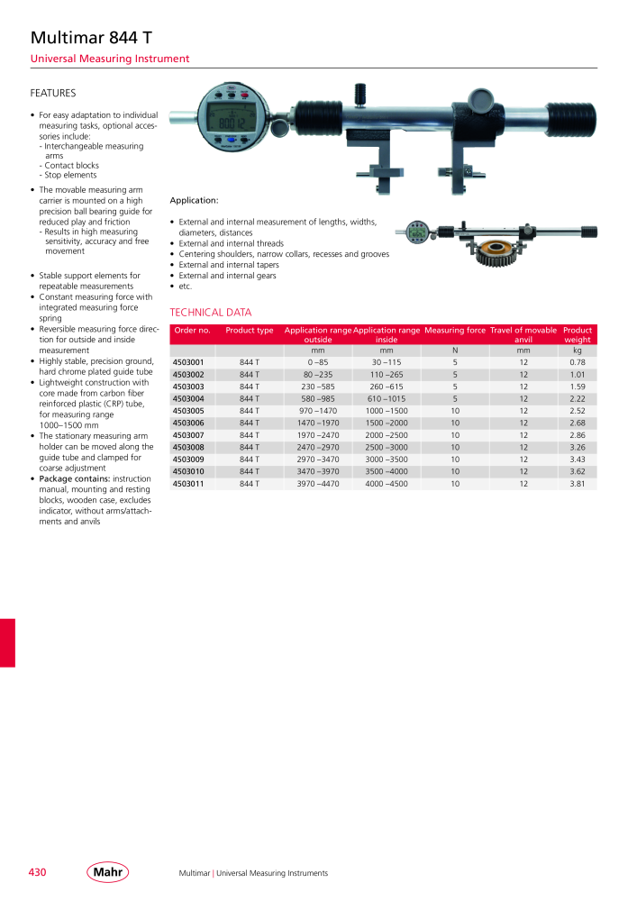 Mahr - Product Catalog NO.: 20199 - Page 434