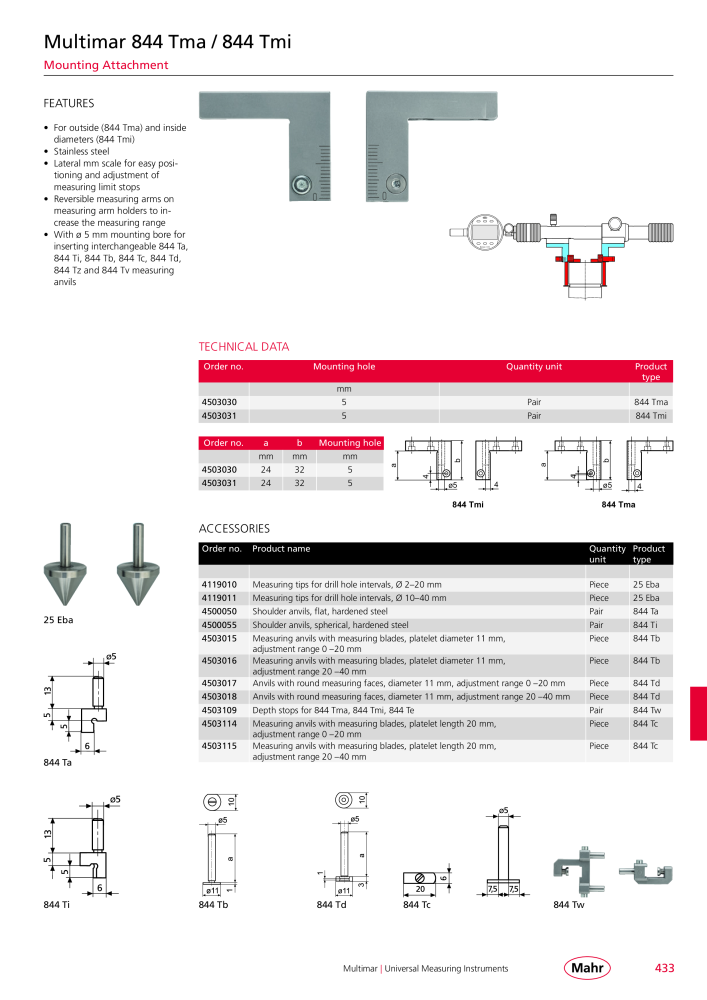 Mahr - Product Catalog NO.: 20199 - Page 437