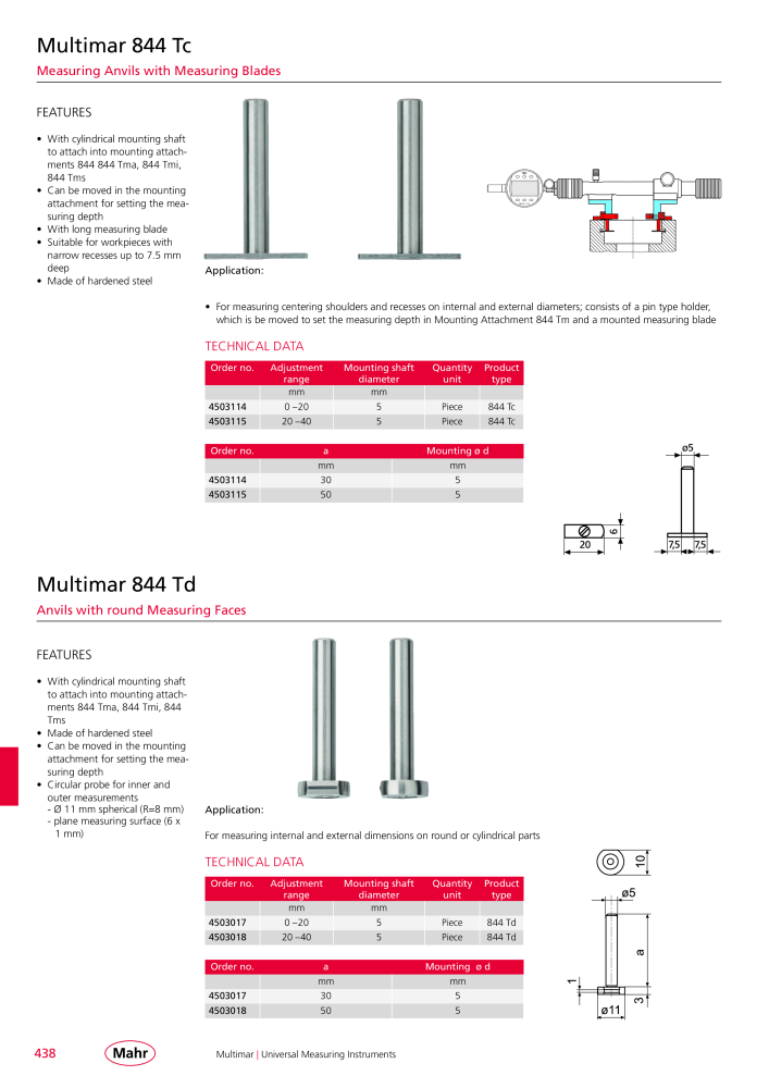 Mahr - Product Catalog NO.: 20199 - Page 442