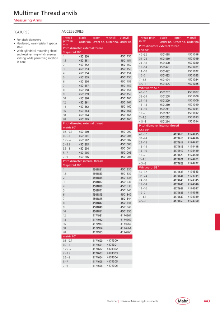 Mahr - Product Catalog Nº: 20199 - Página 447