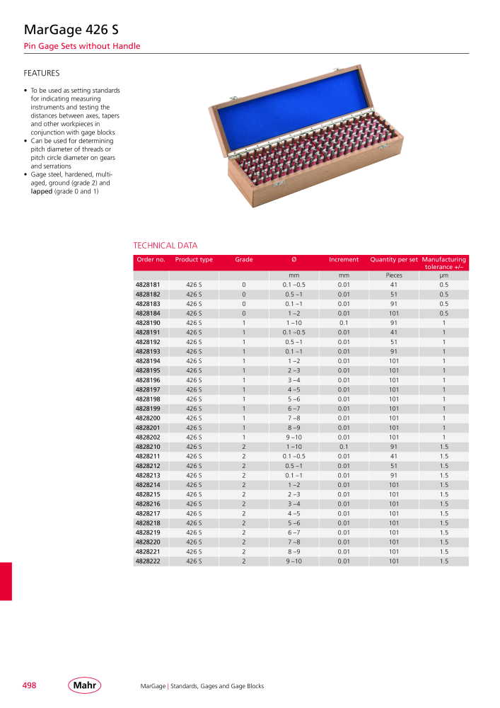 Mahr - Product Catalog NO.: 20199 - Page 502