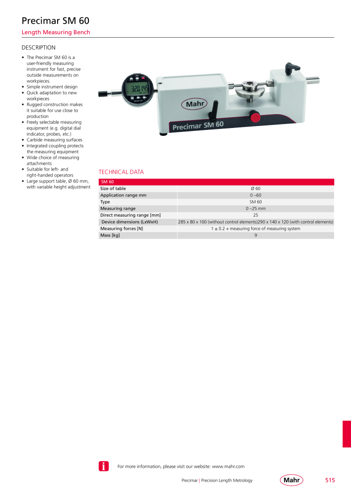 Mahr - Product Catalog NO.: 20199 - Page 519