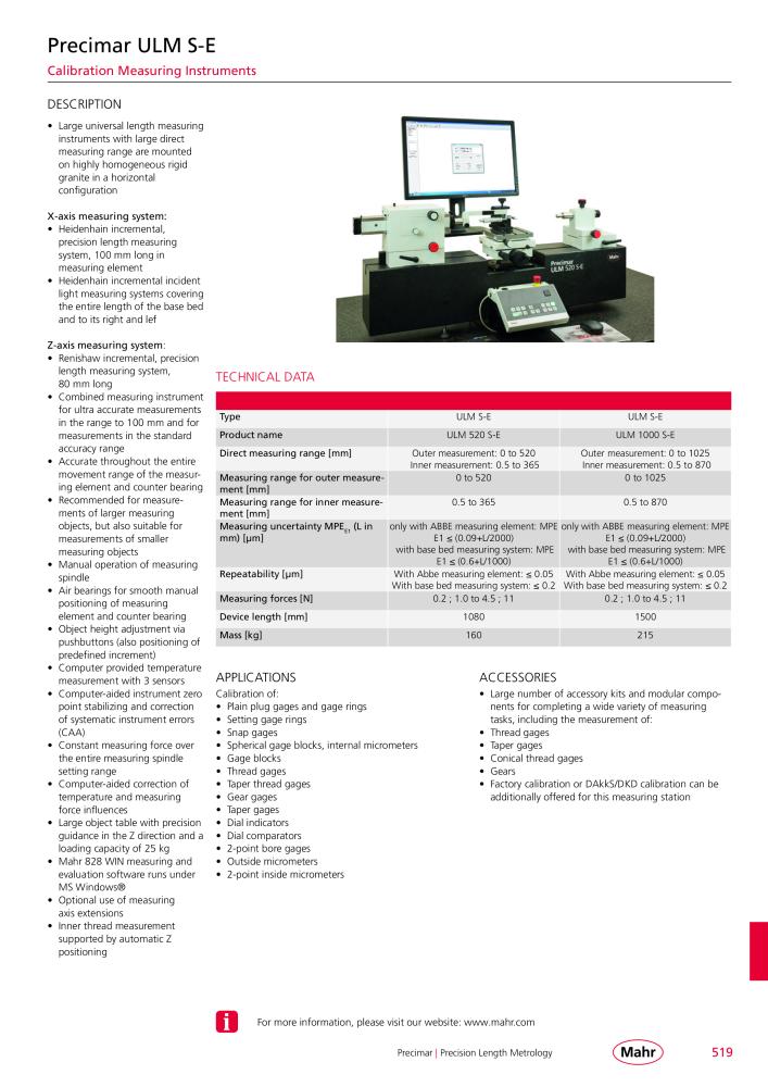 Mahr - Product Catalog NO.: 20199 - Page 523