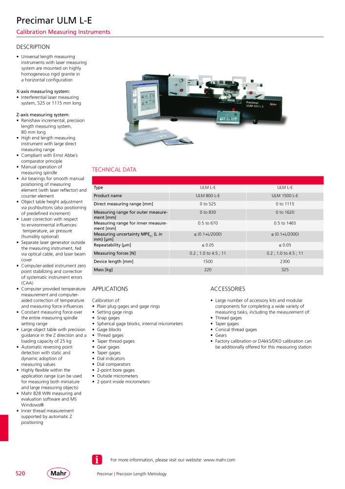 Mahr - Product Catalog NO.: 20199 - Page 524