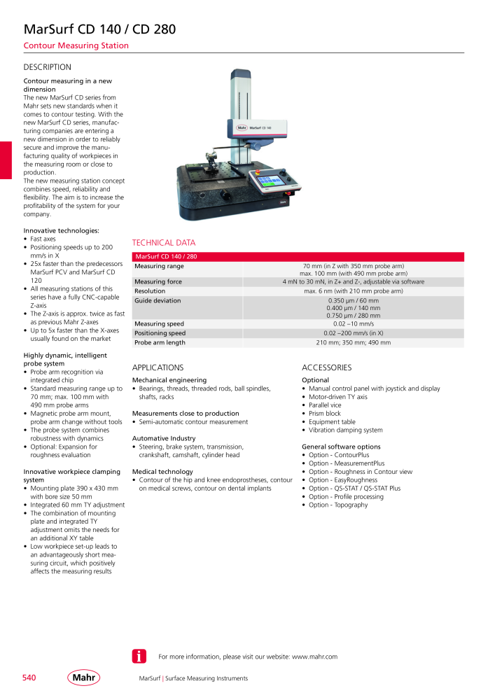 Mahr - Product Catalog NO.: 20199 - Page 544