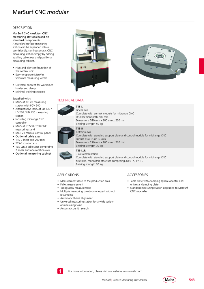 Mahr - Product Catalog NO.: 20199 - Page 547