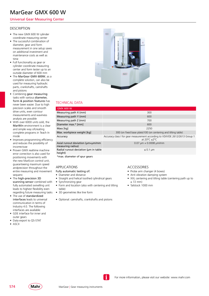 Mahr - Product Catalog NO.: 20199 - Page 578