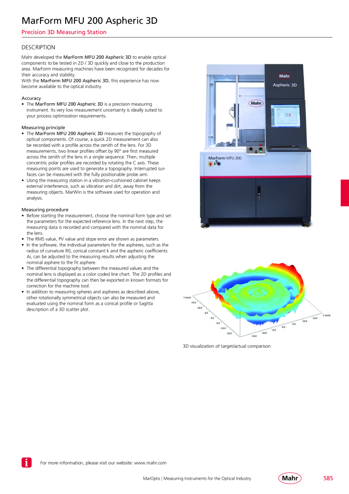 Mahr - Product Catalog NO.: 20199 - Page 589