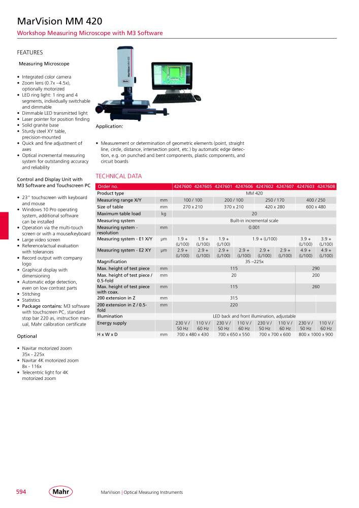 Mahr - Product Catalog Nº: 20199 - Página 598