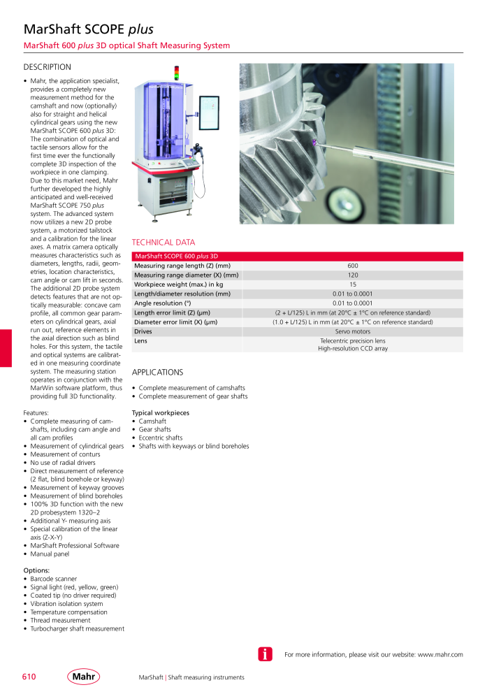 Mahr - Product Catalog NO.: 20199 - Page 614