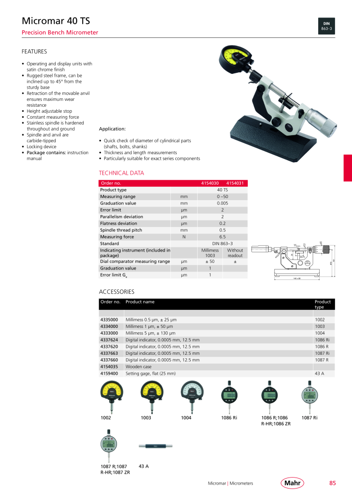 Mahr - Product Catalog NO.: 20199 - Page 89