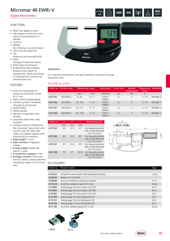 Mahr - Product Catalog Nº: 20199 - Página 93