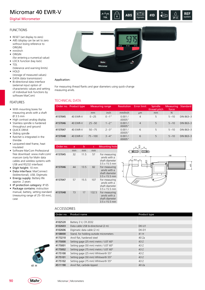 Mahr - Product Catalog NO.: 20199 - Page 94