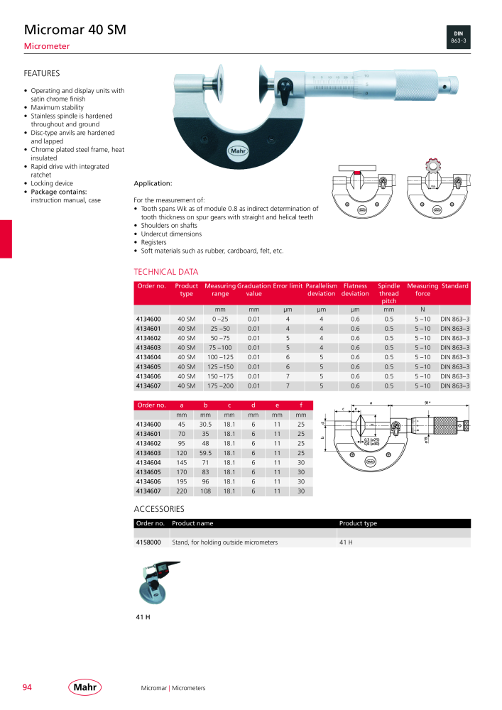 Mahr - Product Catalog Nb. : 20199 - Page 98